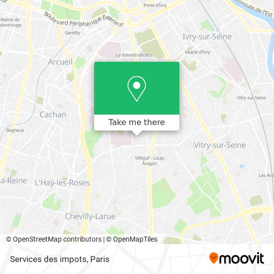 Mapa Services des impots