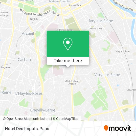 Mapa Hotel Des Impots