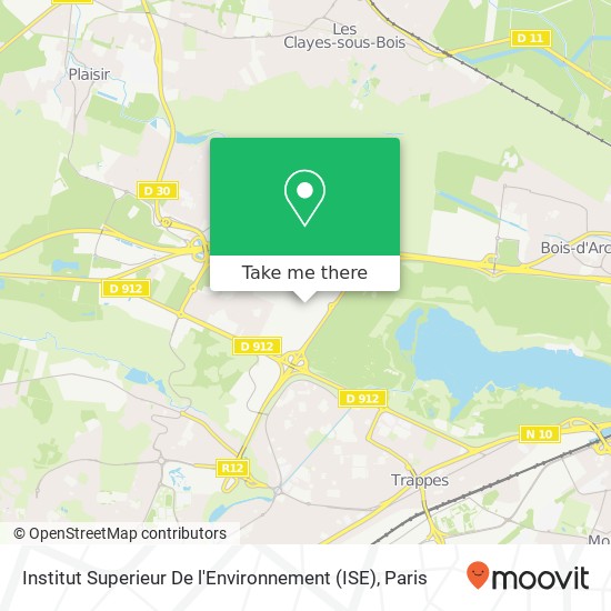 Institut Superieur De l'Environnement (ISE) map