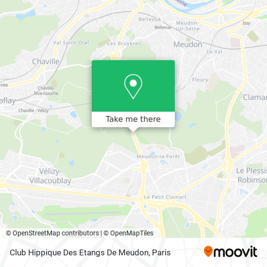 Club Hippique Des Etangs De Meudon map