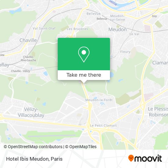 Hotel Ibis Meudon map