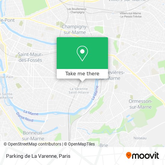 Parking de La Varenne map