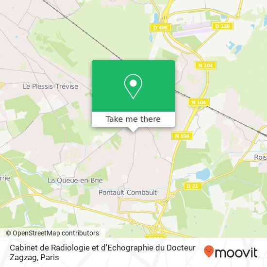 Mapa Cabinet de Radiologie et d'Echographie du Docteur Zagzag