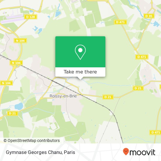 Gymnase Georges Chanu map