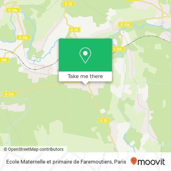 Ecole Maternelle et primaire de Faremoutiers map