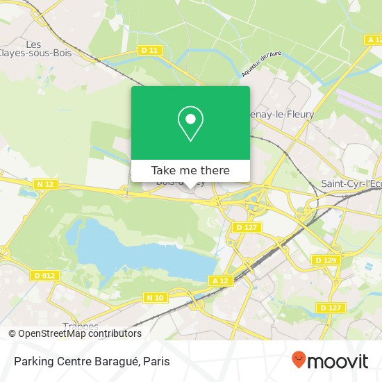 Parking Centre Baragué map