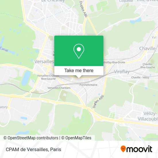 CPAM de Versailles map