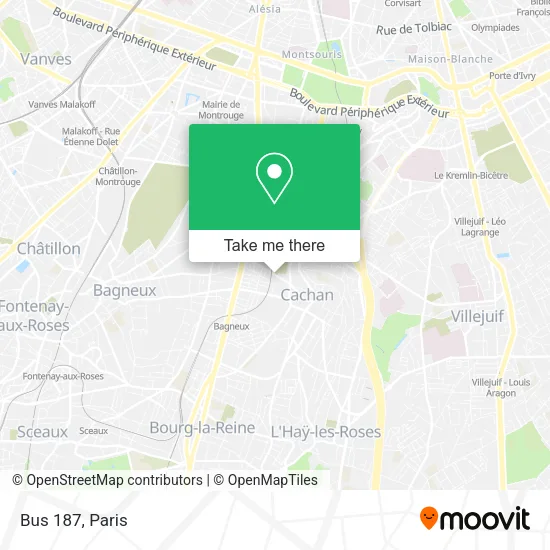 Bus 187 map