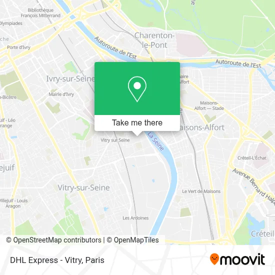 DHL Express - Vitry map