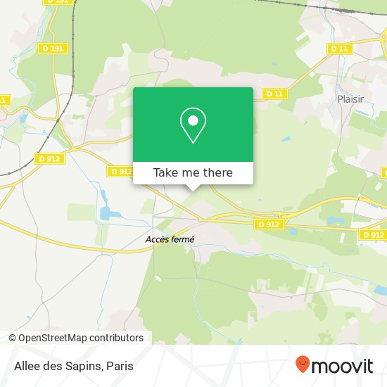 Allee des Sapins map