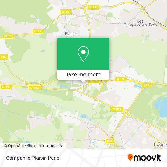 Campanile Plaisir map