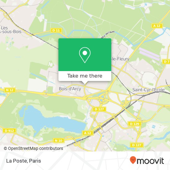 La Poste map