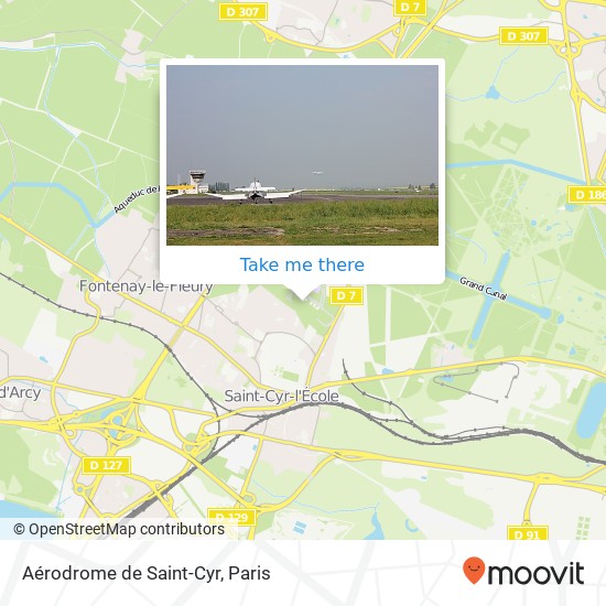 Aérodrome de Saint-Cyr map
