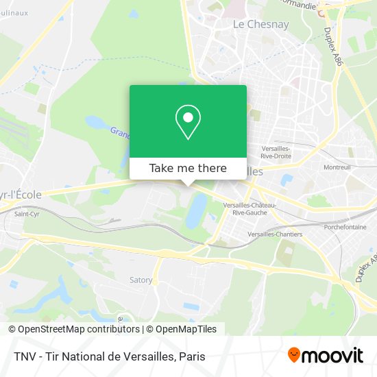 Mapa TNV - Tir National de Versailles
