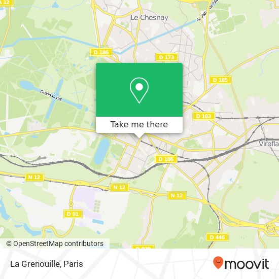 Mapa La Grenouille