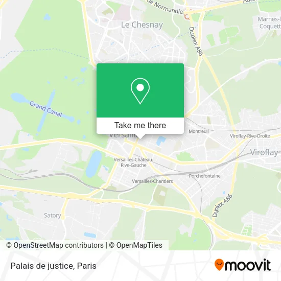 Palais de justice map