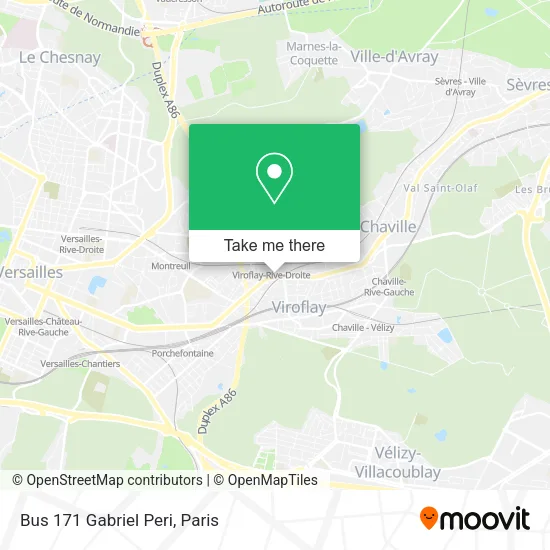 Bus 171 Gabriel Peri map