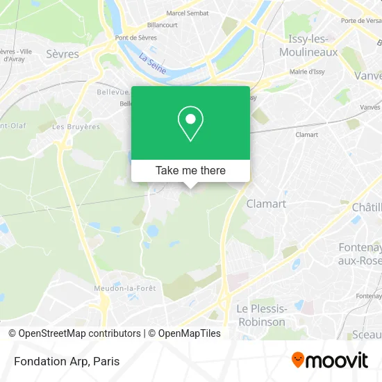 Fondation Arp map