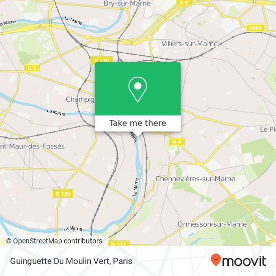 Guinguette Du Moulin Vert map