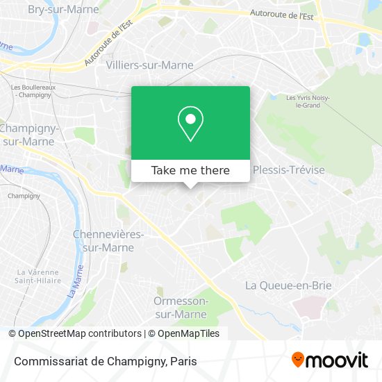 Commissariat de Champigny map