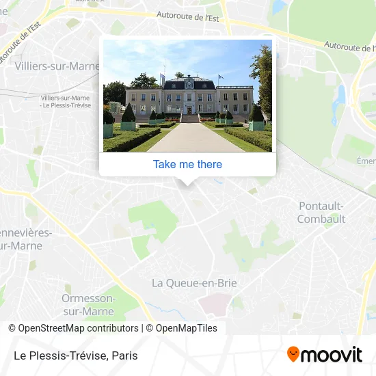 Le Plessis-Trévise map