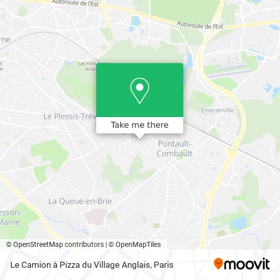 Le Camion à Pizza du Village Anglais map