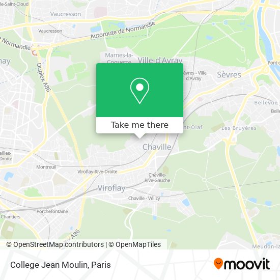College Jean Moulin map