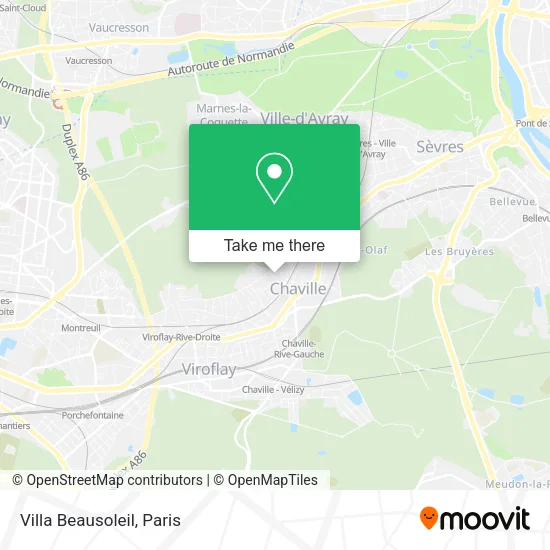 Villa Beausoleil map