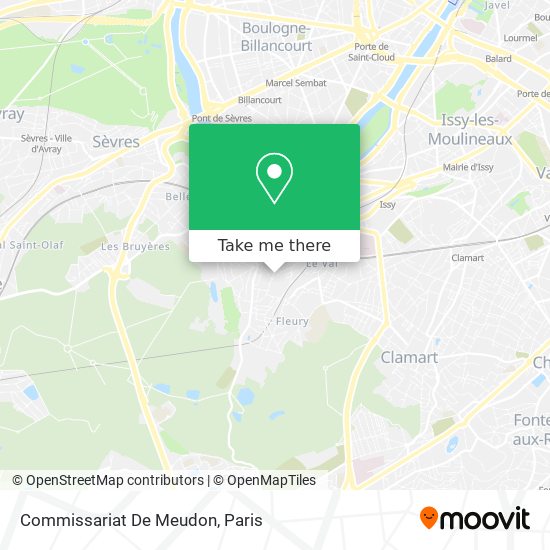 Commissariat De Meudon map