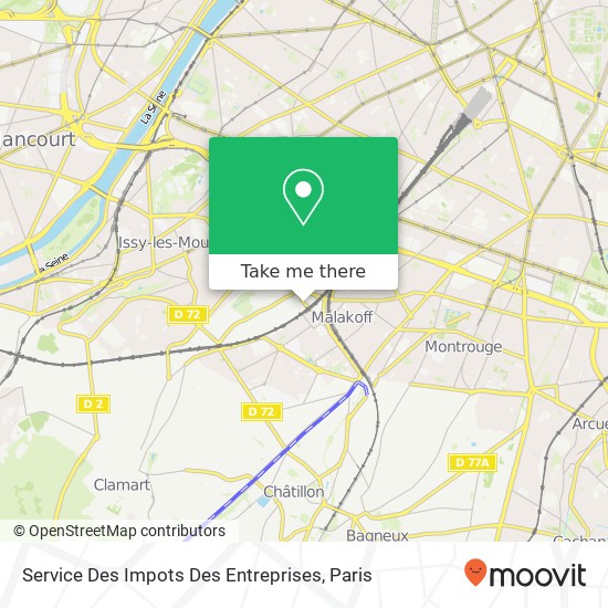 Service Des Impots Des Entreprises map