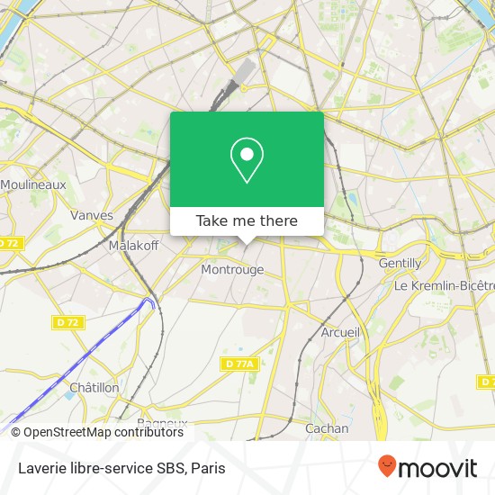 Laverie libre-service SBS map