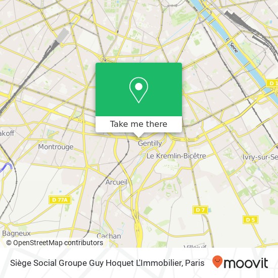 Mapa Siège Social Groupe Guy Hoquet L'Immobilier