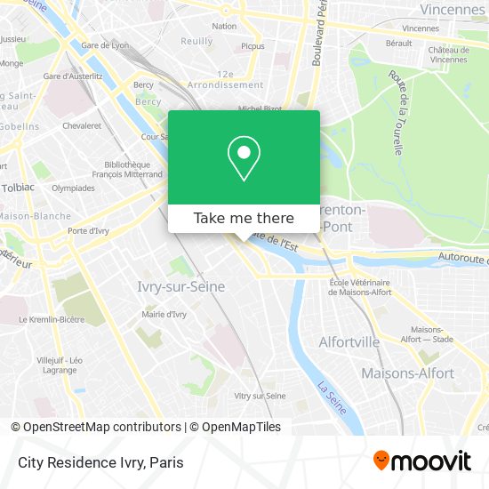 Mapa City Residence Ivry