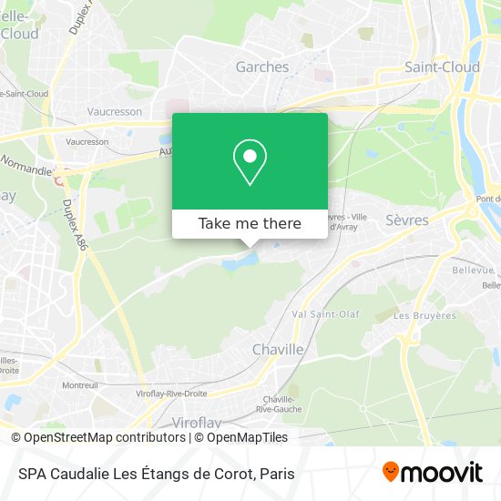SPA Caudalie Les Étangs de Corot map