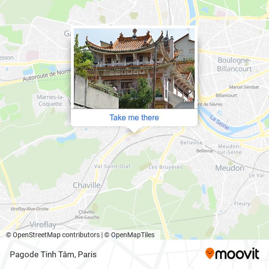 Pagode Tinh Tâm map