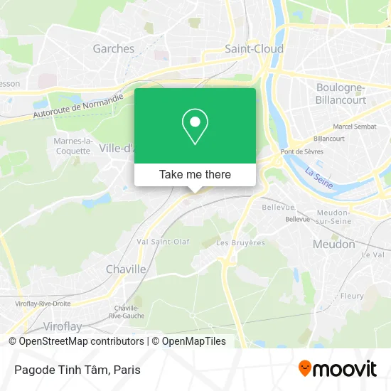 Pagode Tinh Tâm map