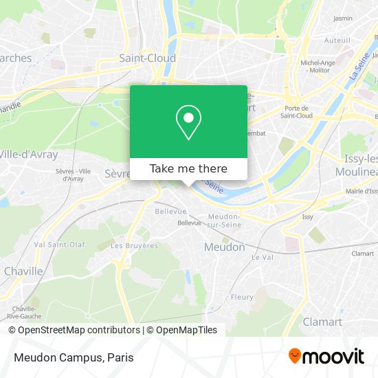 Mapa Meudon Campus