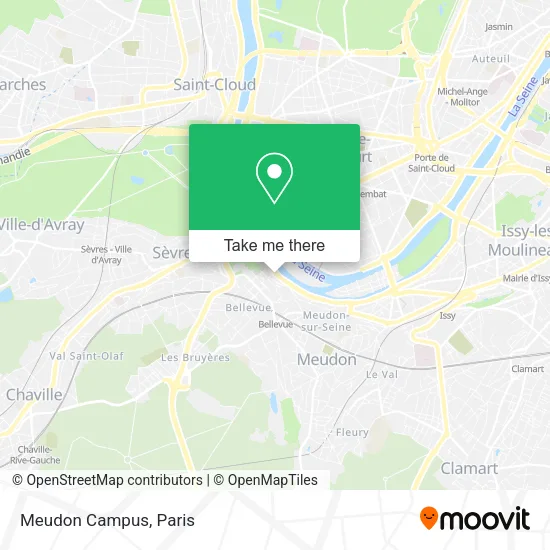 Meudon Campus map