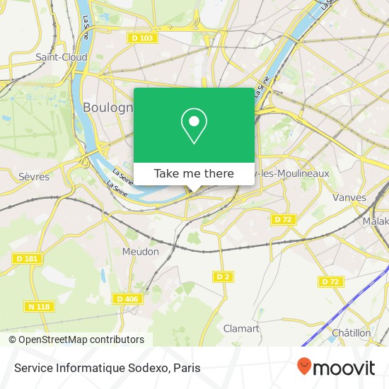 Service Informatique Sodexo map