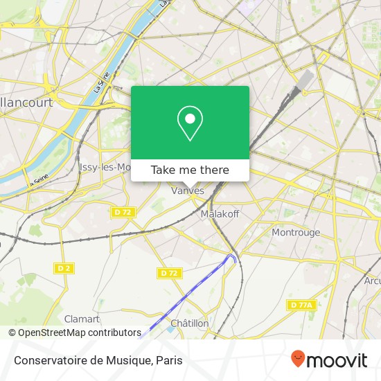 Conservatoire de Musique map