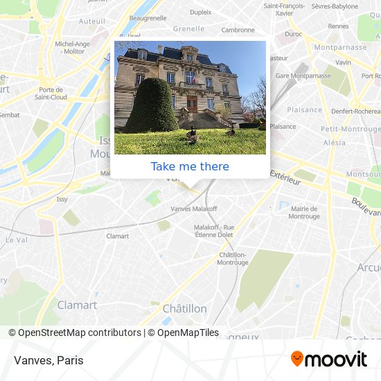 Vanves map