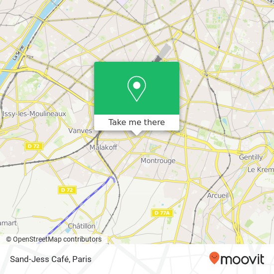 Sand-Jess Café map