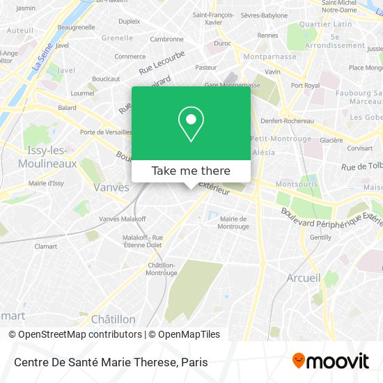 Centre De Santé Marie Therese map
