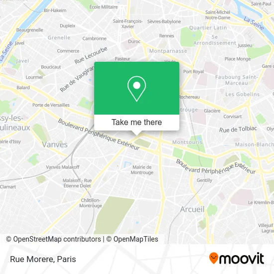 Rue Morere map