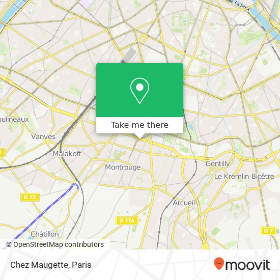 Mapa Chez Maugette