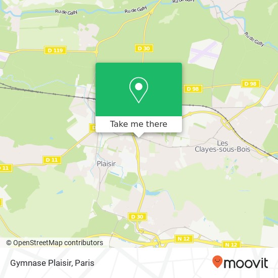 Gymnase Plaisir map