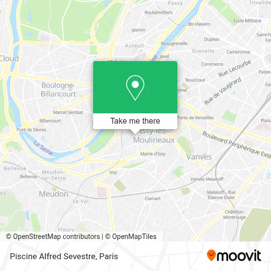 Piscine Alfred Sevestre map