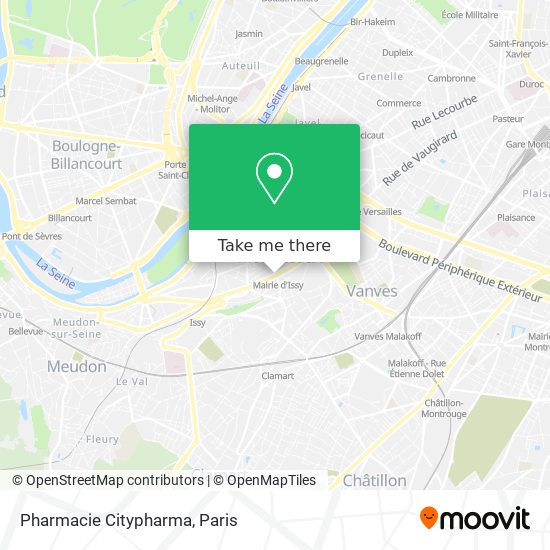 Mapa Pharmacie Citypharma
