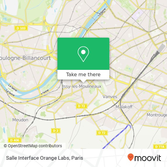 Salle Interface Orange Labs map