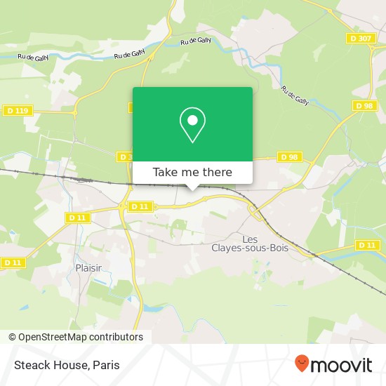 Steack House map